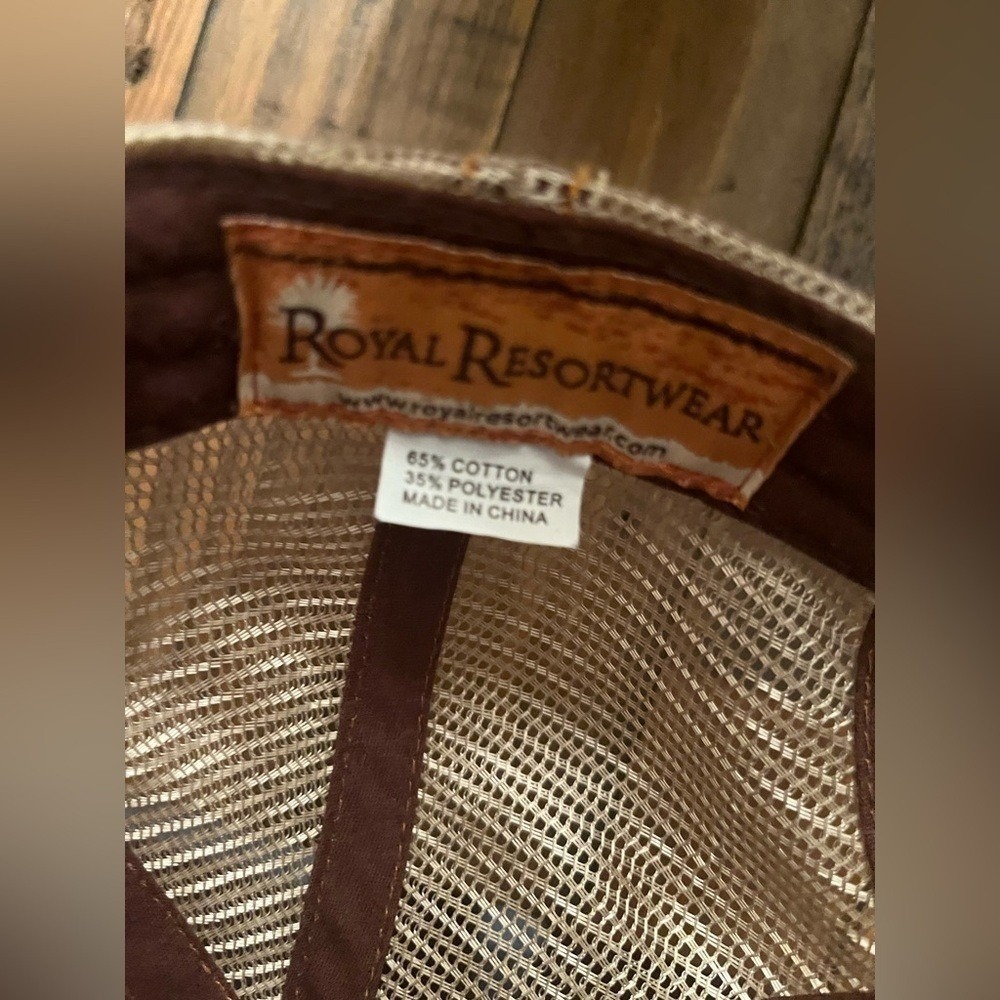 ROYAL RESORTWEAR Trucker Hat Mount Rushmore Mens OS Brown Souvenir Americana - Picture 3 of 5